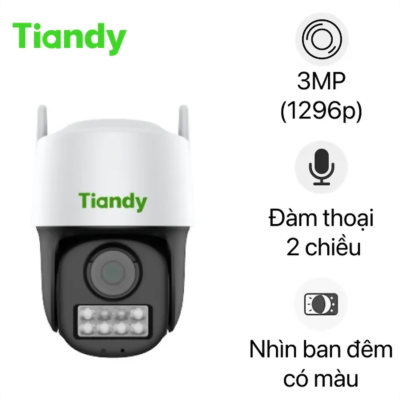 Hình ảnh sản phẩm Camera Wifi ngoài trời 360° 3MP Tiandy H333N Fullcolor - Camera Wifi ngoài trời 360° 3MP Tiandy H333N Fullcolor