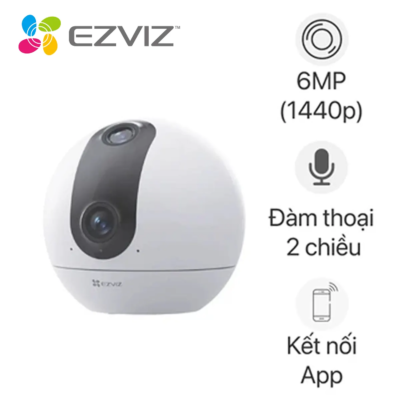 Hình ảnh sản phẩm Camera Wifi 360° 6MP Ezviz C60P Dual - Camera Wifi 360° 6MP Ezviz C60P Dual
